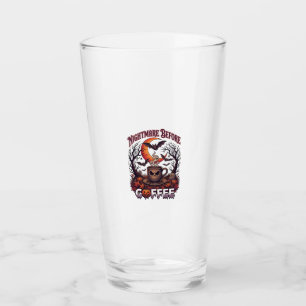 Nightmare Before Coffee Halloween Skull Mug Ghost Glass