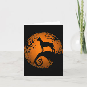 Nightmare Before Halloween Dog Designs Card
