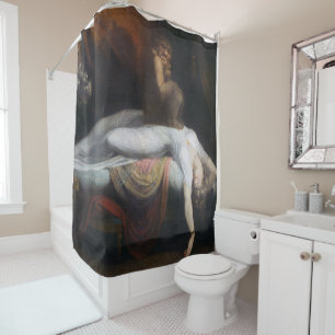 Nightmare by Henry Fuseli Gothic Macabre Dark Art Shower Curtain