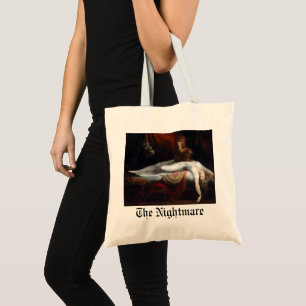 Nightmare by Henry Fuseli Gothic Macabre Dark Art Tote Bag