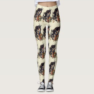 nightmare christmas krampus leggings