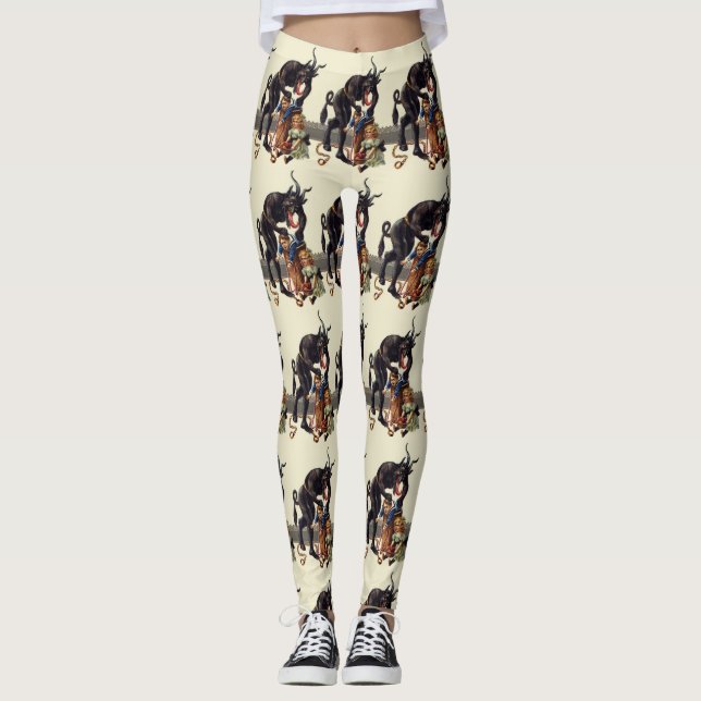 nightmare christmas krampus leggings (Front)