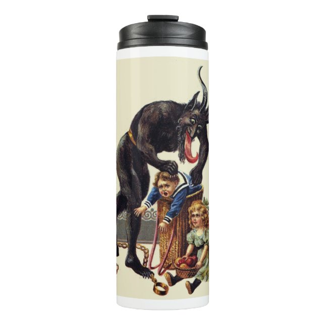 nightmare christmas krampus thermal tumbler (Front)