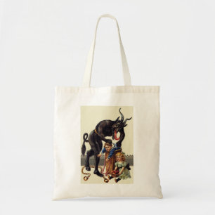 nightmare christmas krampus tote bag