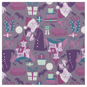 nightmare christmas vampire santa nosferatu  fabric
