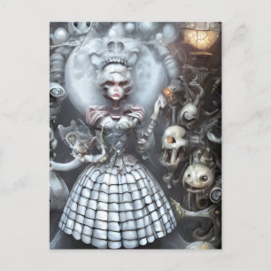 Nightmare in Wonderland Horror Theme Postcard