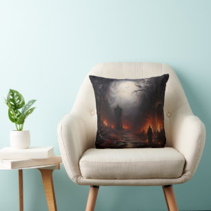 Nightmare Landscape Cushion