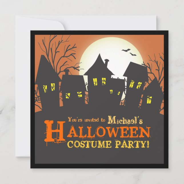 Nightmare Neighbourhood Halloween Party Invitation (Front)