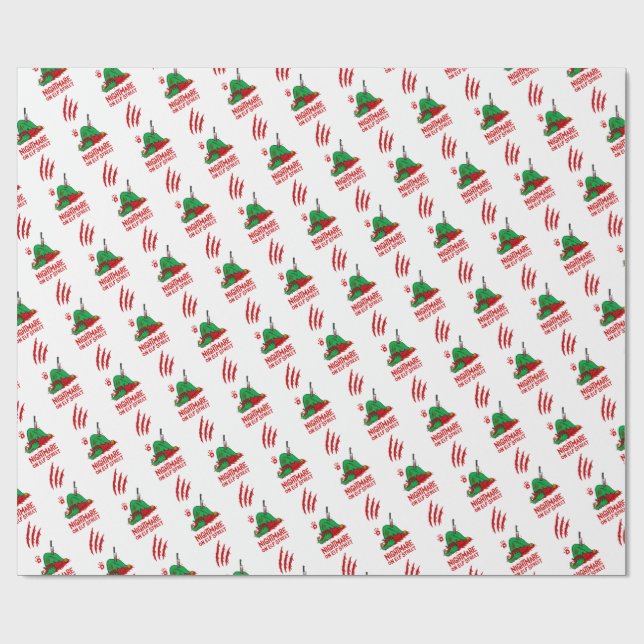 Nightmare on Elf Street Gift Wrapping Paper (Flat)