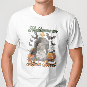Nightmare on Main Capybara Halloween Funny T-Shirt