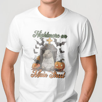 Nightmare on Main Capybara Halloween Funny T-Shirt
