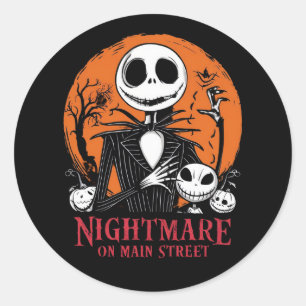nightmare on Main Street,halloween(2) Classic Round Sticker