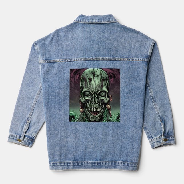Nightmare Skull - The Horror Within Denim Jacket (Back)