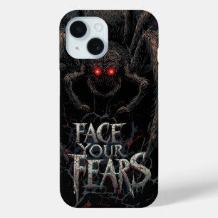 Nightmare Spider – Dark Horror Illustration iPhone 15 Case