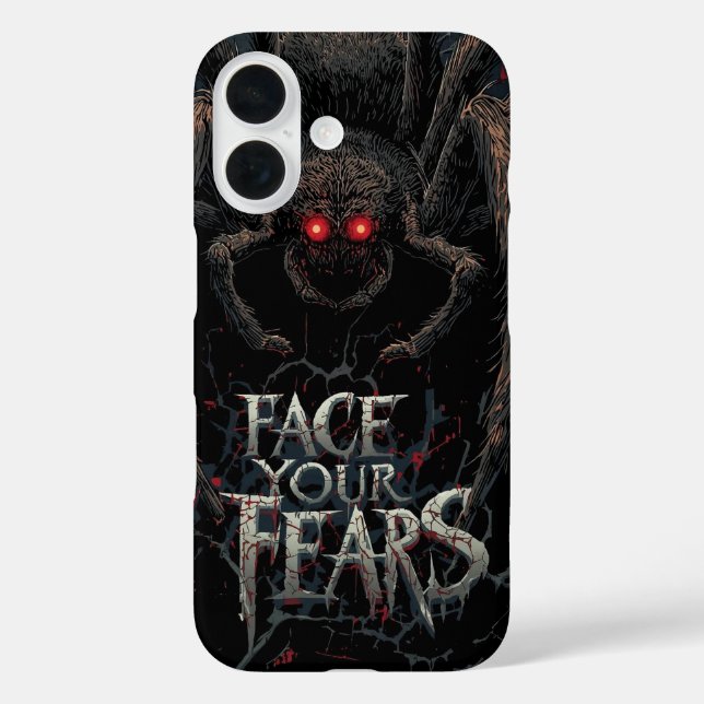 Nightmare Spider – Dark Horror Illustration Case-Mate iPhone Case (Back)