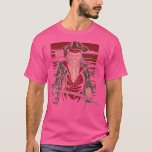 Nightmarish Walking Pirate Skeleton Graphic T-Shirt