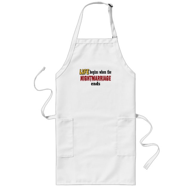 Nightmarriage Ends Long Apron (Front)