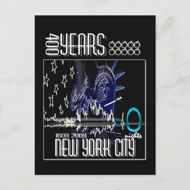 "NIGHTS" (Neon) Postcard (Front)