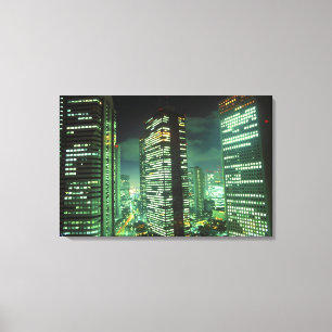 Nightscape, Shinjuku, Tokyo, Japan Canvas Print
