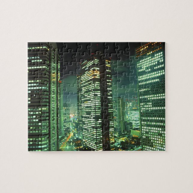 Nightscape, Shinjuku, Tokyo, Japan Jigsaw Puzzle (Horizontal)