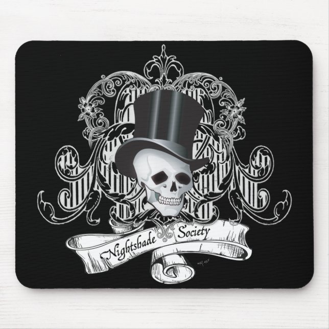 Nightshade Society (Dark colours) Mouse Mat (Front)