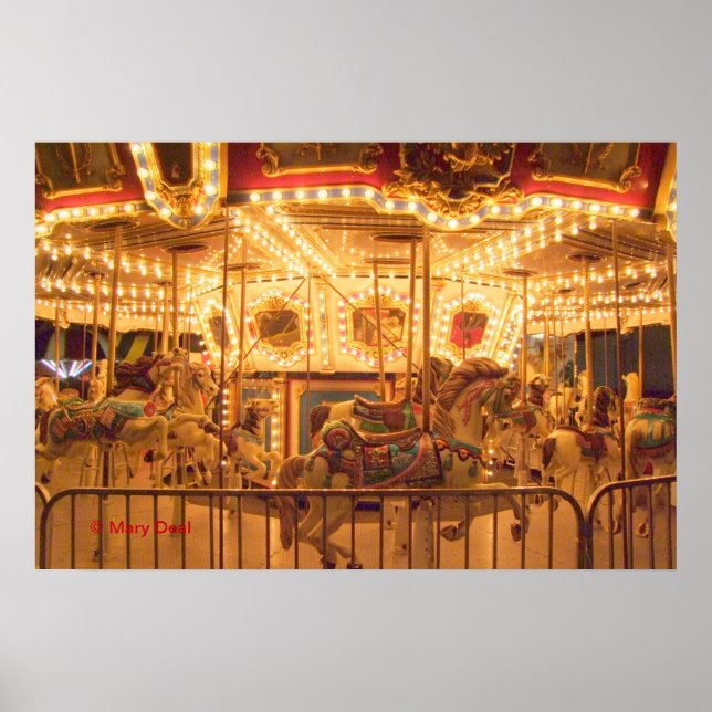 Nighttime Carousel Poster (Front)