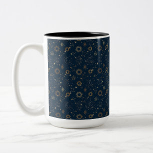 Nighttime Constellations Two-Tone Coffee Mug