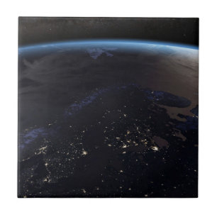 Nighttime Far Northern Europe Tile