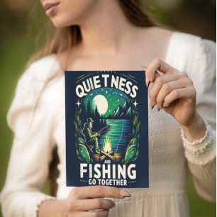 Nighttime Fishing Serenity Postcard