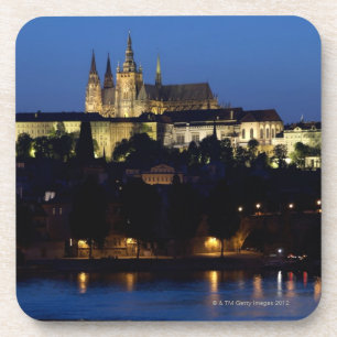 Nighttime in Prague, Czech Republic Coaster