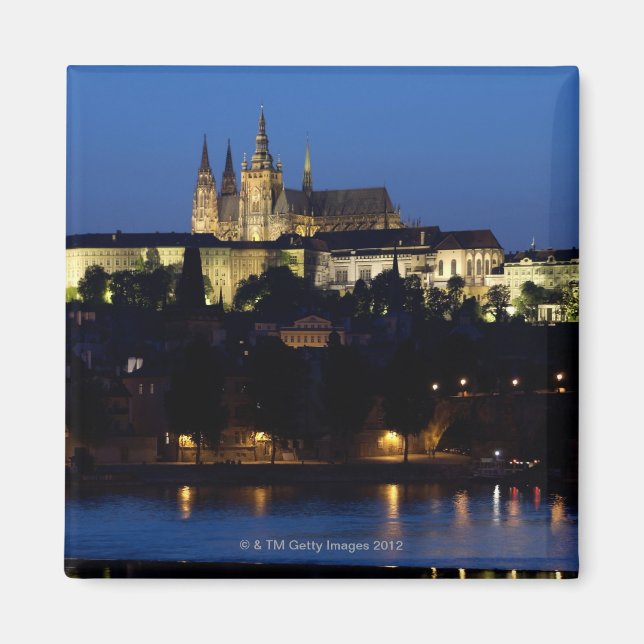 Nighttime in Prague, Czech Republic Magnet (Front)