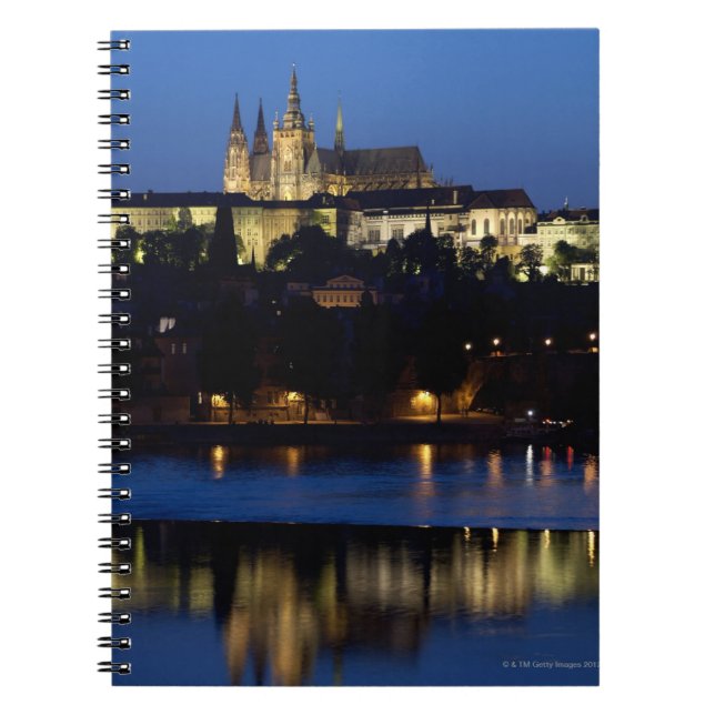 Nighttime in Prague, Czech Republic Notebook (Front)
