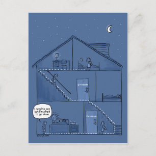 Nighttime Parenting Postcard