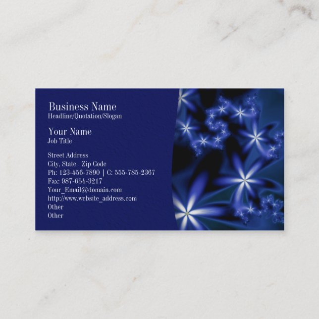 Nighttime Passions Company/Business Card (Front)