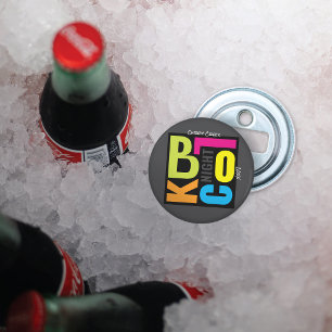 Nighttime Retro Type Neighbourhood Block Party Bottle Opener