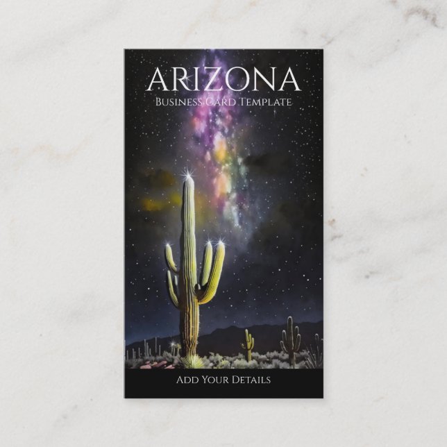 Nighttime Southwest Arizona  Business Card (Front)