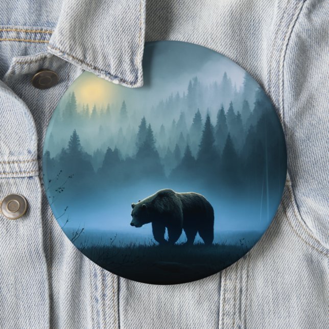 Nighttime Wanderer Bear Button (In Situ)