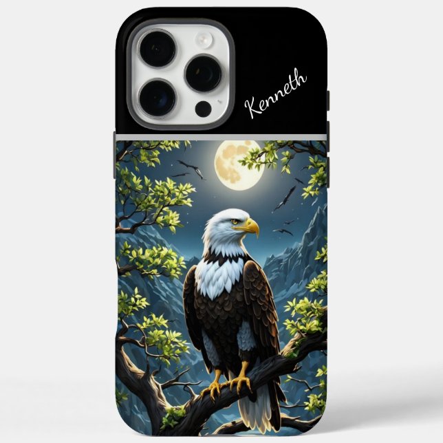 Nighttime Willow with Eagle Case-Mate iPhone Case (Back)