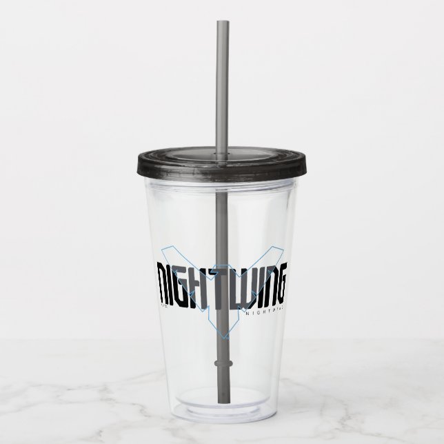 Nightwing Hi-Tech Name Graphic Acrylic Tumbler (Front)