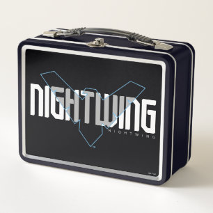 Nightwing Hi-Tech Name Graphic Metal Lunch Box