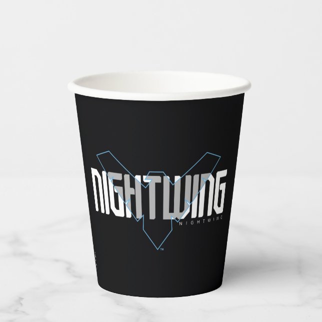 Nightwing Hi-Tech Name Graphic Paper Cups (Front)
