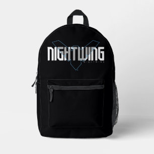 Nightwing Hi-Tech Name Graphic Printed Backpack