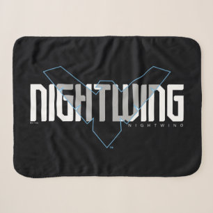 Nightwing Hi-Tech Name Graphic Sherpa Blanket