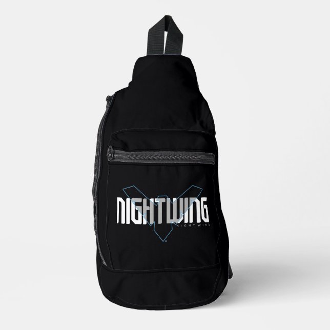 Nightwing Hi-Tech Name Graphic Sling Bag (Front)