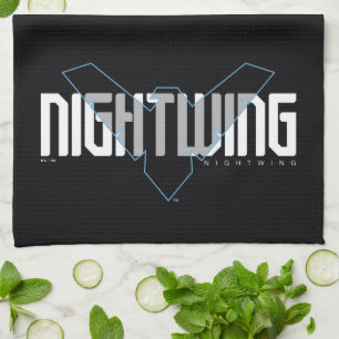 Nightwing Hi-Tech Name Graphic Tea Towel