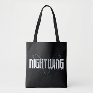 Nightwing Hi-Tech Name Graphic Tote Bag