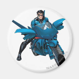 Nightwing on bike magnet