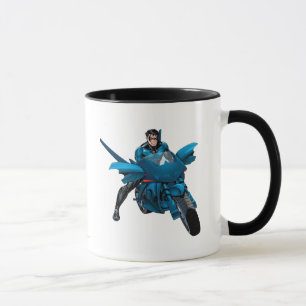 Nightwing on bike mug