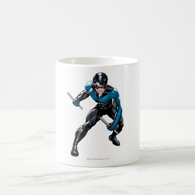 Nightwing with Weapons Coffee Mug (Center)