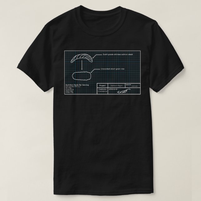 Nigiri Blueprint T-Shirt (Design Front)